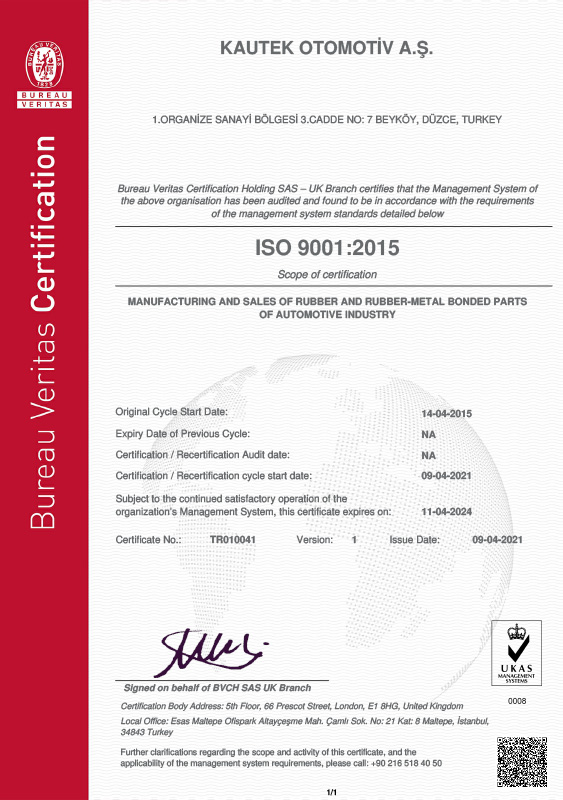 ISO 9001:2015 Quality Management System